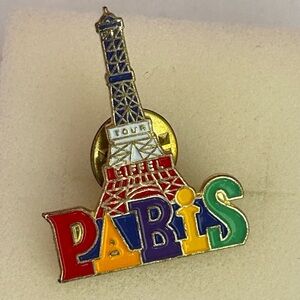 Colorful Eiffel Tower Paris Enamel Pin